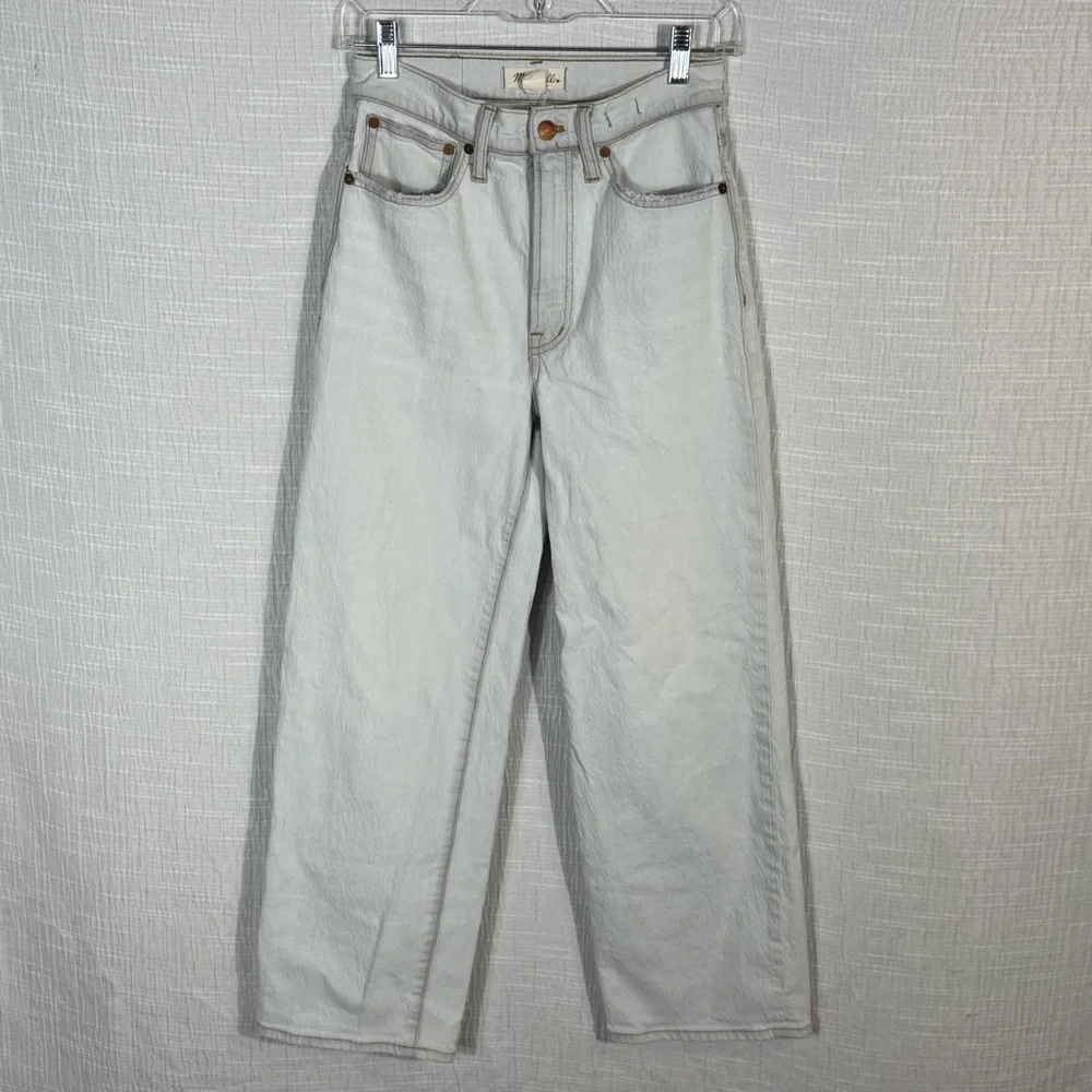 Madewell The Perfect Vintage Wide-Leg‎ Crop Jean in Edmunds Wash size 25
